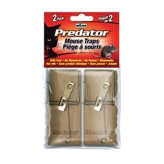 WILSON MOUSE OUT WOODEN MOUSE TRAP 2PK(FORM. PREDATOR)