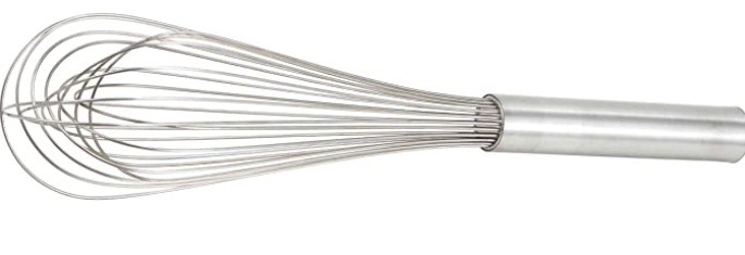 WINCO MILK WHISK STAINLESS HANDLE 16