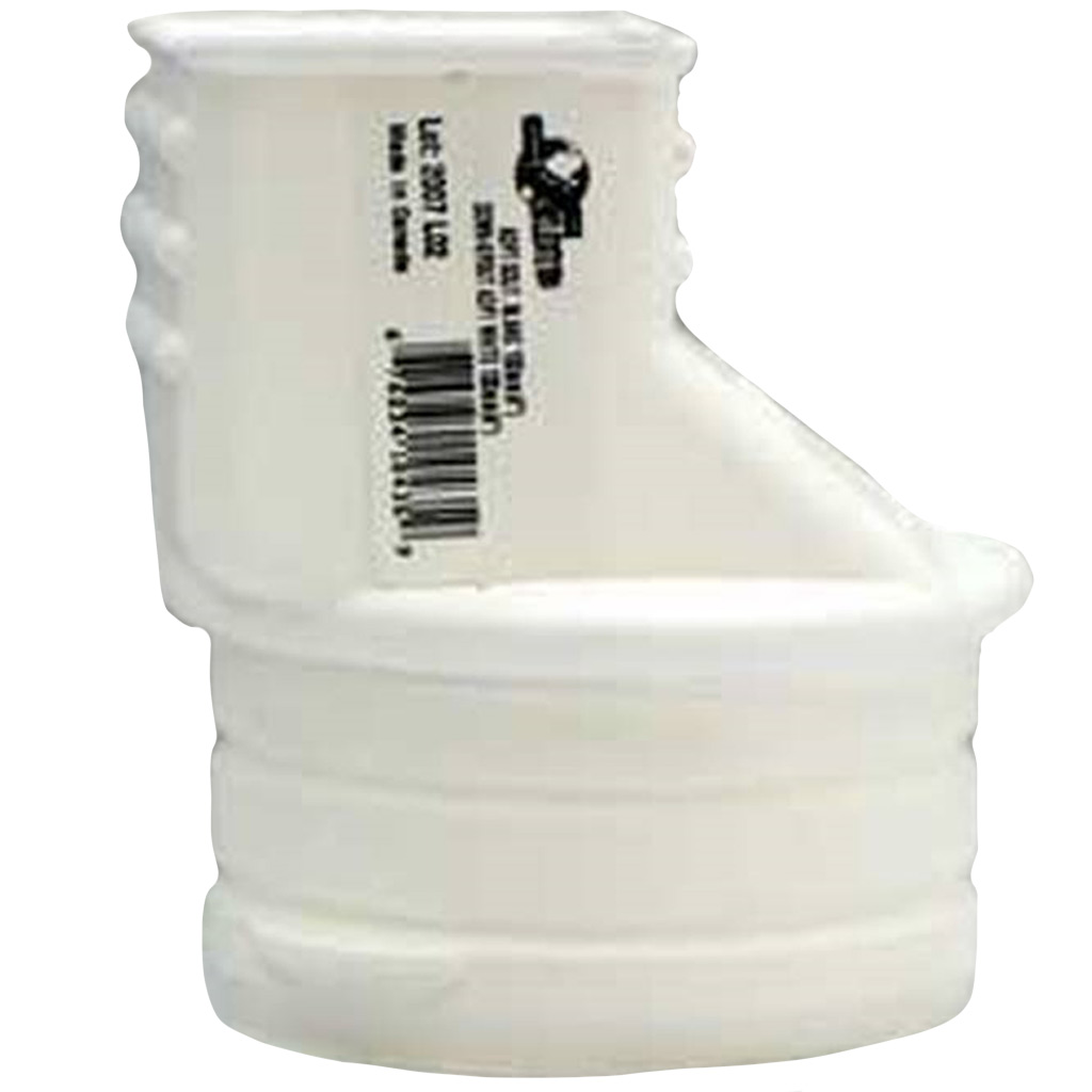 SOLENO 1G004 DOWNSPOUT ADAPTER WHT 4"DIA 