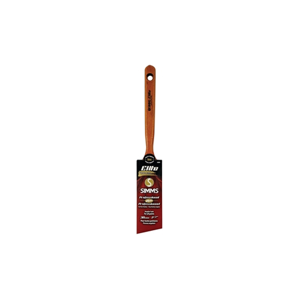 SIMMS ELITE ANGULAR SASH BRUSH, NYL/POLY BRISTLE, 2-3/8&quot;L X 1.5&quot;W