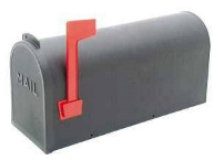 DV - PRO-DF CURBSIDE MAILBOX BLACK PLASTIC