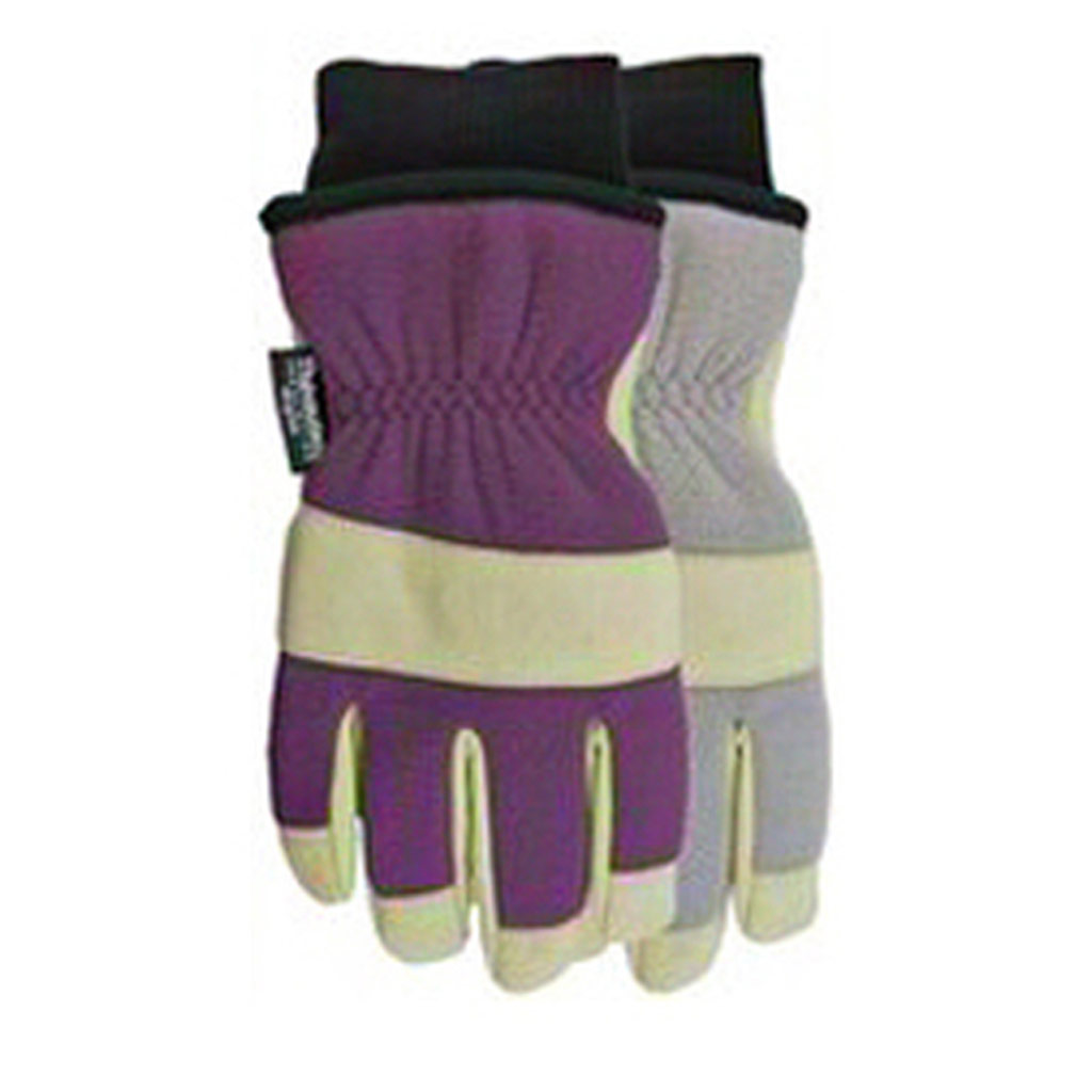 DV - WATSON GLOVE LRG NAIL GUARD SHRT CUFF PUR/GRAY