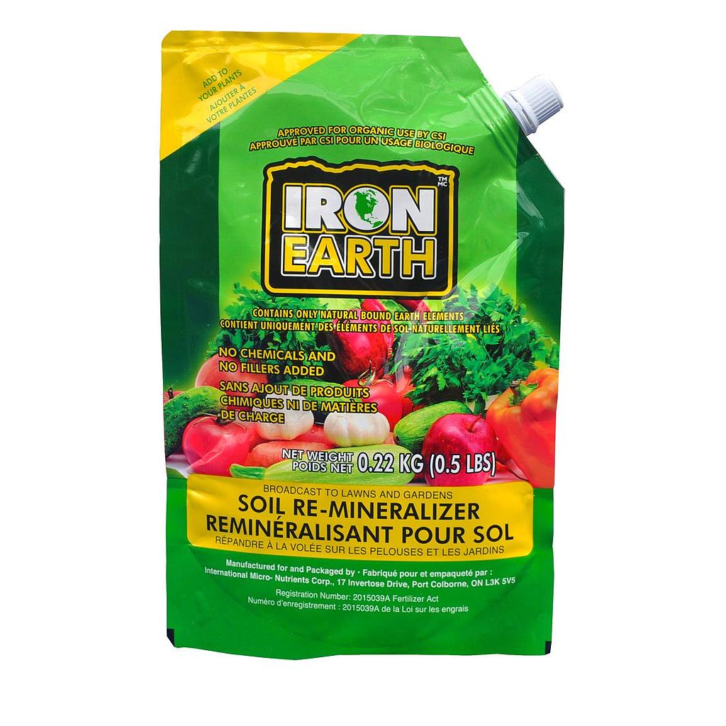 DV - IRON EARTH SOIL RE-MINERALIZER .22KG (0.5LB)