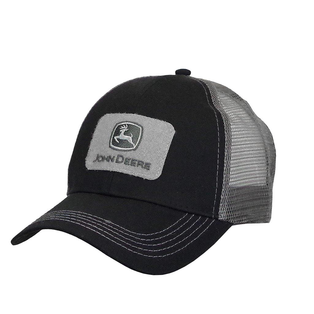 JOHN DEERE CAP TACTICAL PATCH W/ BACK MESH BLACK