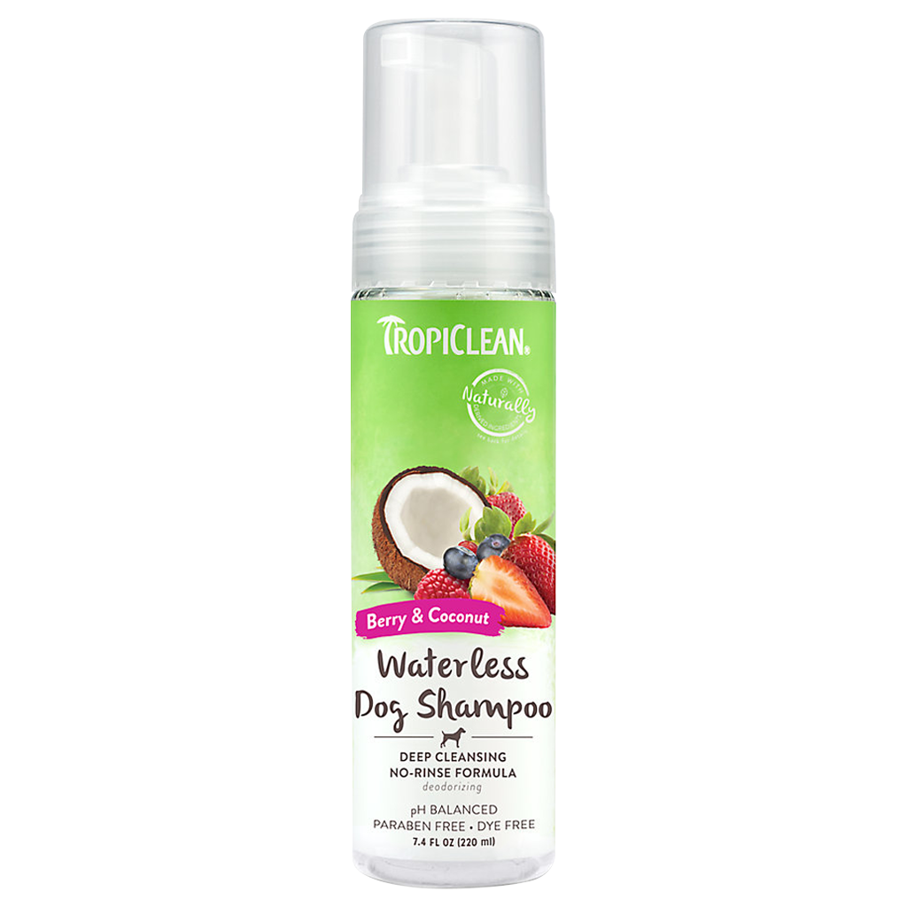 TROPICLEAN DEEP CLEANING WATERLESS SHAMPOO 7.4OZ