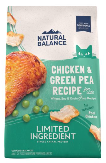 NATURAL BALANCE CAT GF CHICKEN AND PEA 4LB