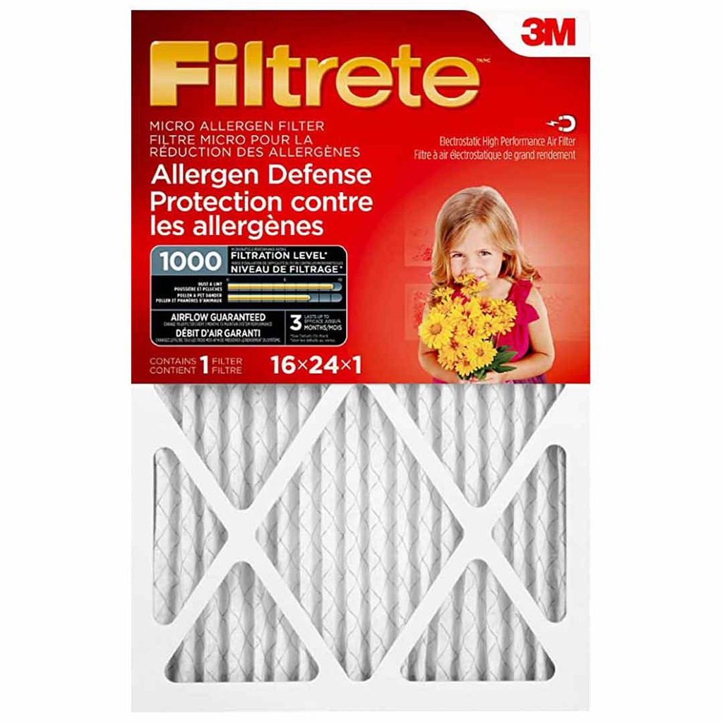 FILTRETE FILTER AC MICRO 16X24X1"