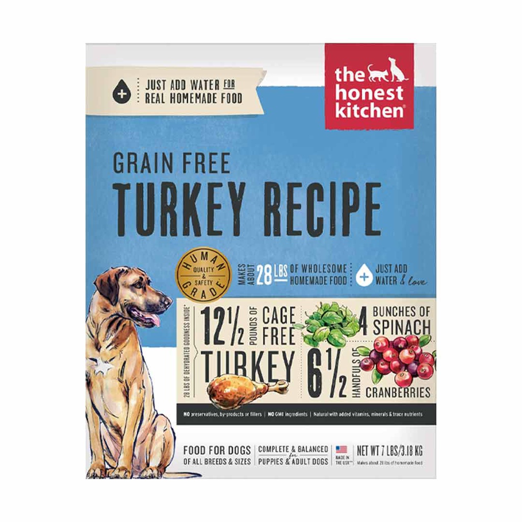 THE HONEST KITCHEN DOG GRAIN FREE TURKEY RECIPE  2LB