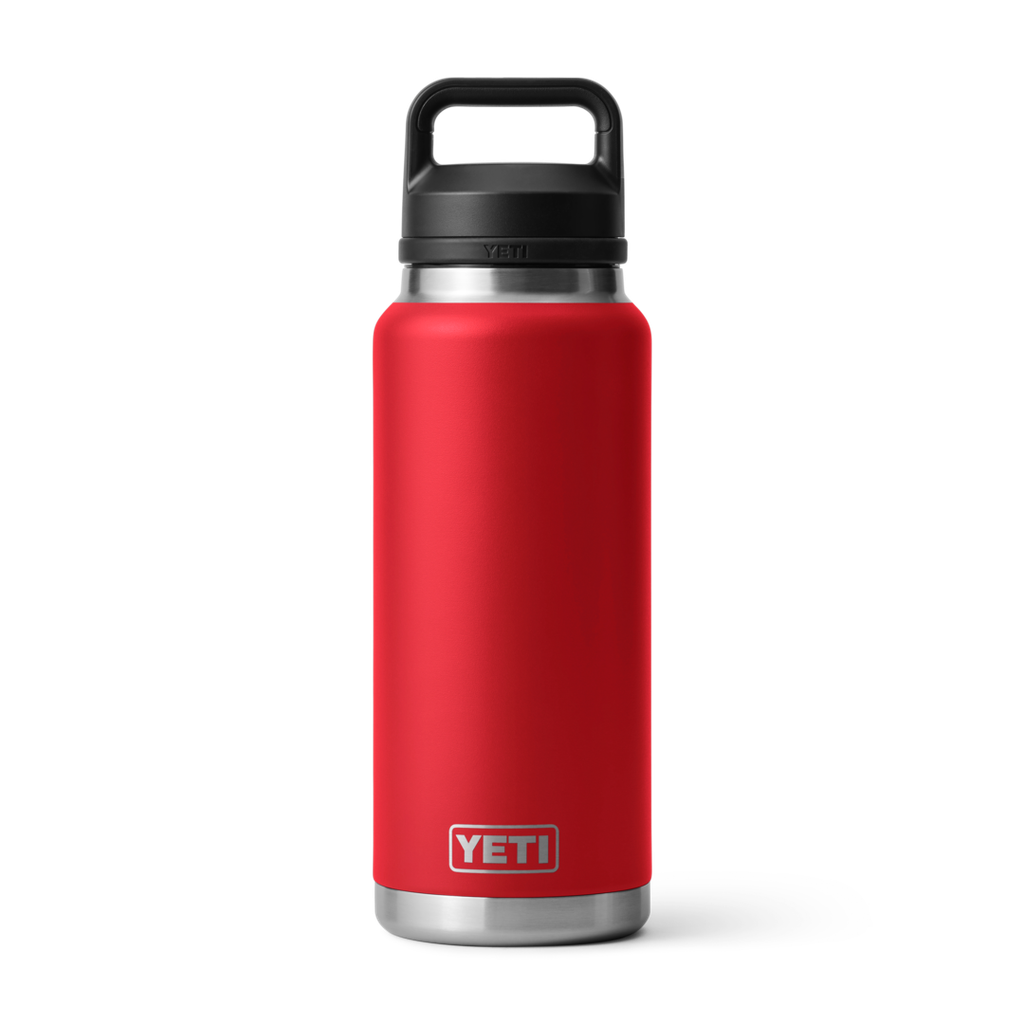 YETI RAMBLER BOTTLE W/CHUG RESCUE RED 36OZ
