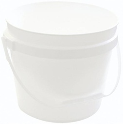 [10053936] BENNETT PAIL 11L PLASTIC W/ HANDLE WHITE