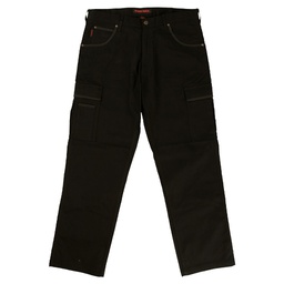 [10059018] TOUGH DUCK STRETCH CARGO PANT BLACK 34W/30