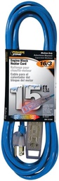 [10060030] DMB - POWERZONE ENGINE BLOCK HEATER CORD, 15'L, BL