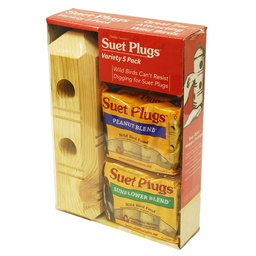[10073990] DMB - WILDLIFE SCIENCE SUET PLUG VARIETY W/FEEDER (4+1)(5PK)