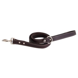 [10080008] SHEDROW RICHMOND TOP STITCH LEATHER LEASH 5FT BRN S