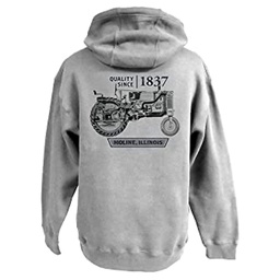 [10085586] DV - JOHN DEERE MENS HOODIE VINTAGE TRACTOR GREY X-LARGE
