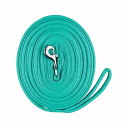 [10086422] GER-RYAN COTTON LUNGE LINE 25' W/ SNAP TURQUOISE