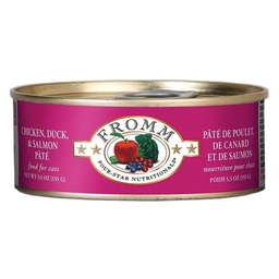 [146-112449] FROMM CAT 4STAR NUTRITIONALS CHICKEN, DUCK &amp; SALMON PATE 5.5OZ