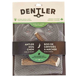 [10089722] DR - DENTLER WHOLE NATURAL ANTLER DOG CHEW MED
