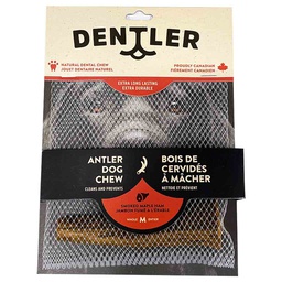 [10089728] DR - DENTLER WHOLE SMOKED HAM ANTLER DOG CHEW MED