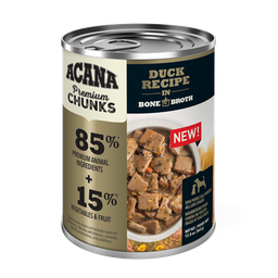 [10091194] ACANA DOG CHUNKS DUCK RECIPE IN BONE BROTH 363g (12.8OZ)