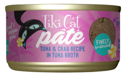 [10091430] TIKI CAT PATE TUNA &amp; CRAB IN TUNA BROTH 2.8OZ