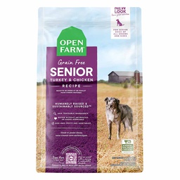 [10091816] OPEN FARM DOG SENIOR TURKEY &amp; CHICKEN 4LB
