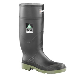 [10092056] DMB - BAFFIN PETROLIA RUBBER BOOT STP BLACK/GREEN SZ 8