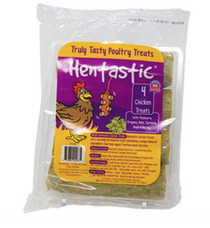 [10094920] HENTASTIC CHICKEN TREAT OREGANO MINT &amp; TUMERIC MINI (4PK)